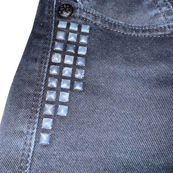 Rock & Republic Women’s Skinny Jeans SZ 8M Black Stretch Deco Pockets Midrise - Picture 5 of 9